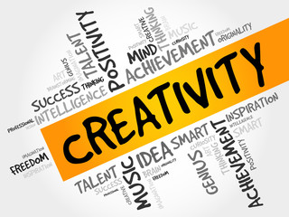 Creativity word cloud concept