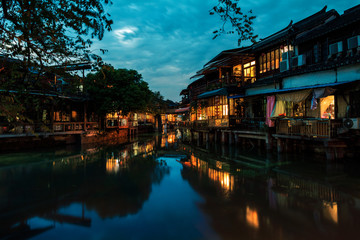 Quiet dusk at Zhujiajiao