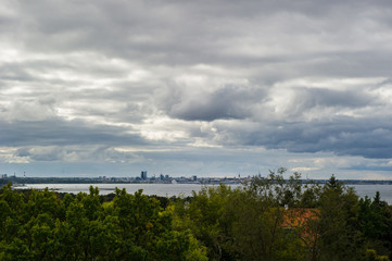 view of old town of Tallinn Estonia