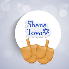 Jewish new year holiday background