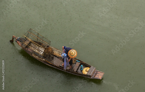 fishing boat top view quot top view of fishing boat in river with a fisherman fishing boat top view quot top view of fishing boat in river with a fisherman