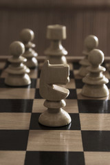 jeu d'échec en bois