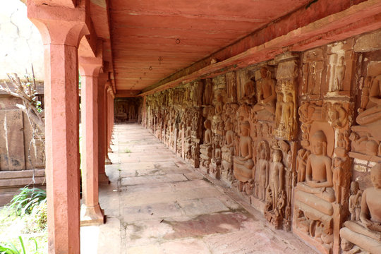 Antique stones  idols of God & Goddess in Deogarh, Uttar Pradesh Jaincentre built in  8th to the 17th century A.D.