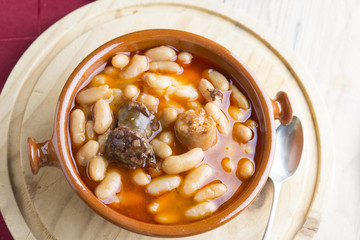 Fabada Asturiana typical food spanish