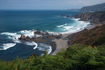 Fototapeta na wymiar Spiaggia delle Asturie