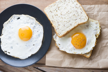 Eggs fried