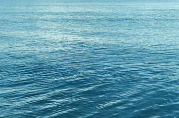 Abstract Blue Sea surface with waves, background.
