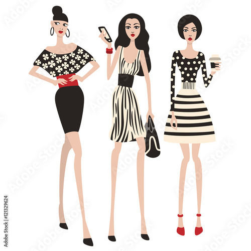fashion illustration vector file quot three fashion vector illustration quot immagini e fashion illustration vector file quot three fashion vector illustration quot immagini e