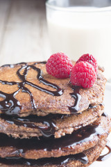 Pancake with chocolate