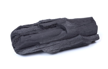 charcoal isolated on white