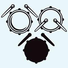 Drums. Vector