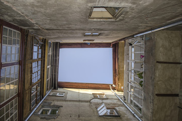 old vintage courtyard similar to the well
