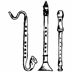 Wooden soprano flute