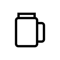 Jar glass line icon.