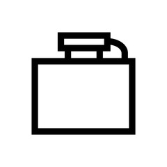 Pocket bottle line icon.