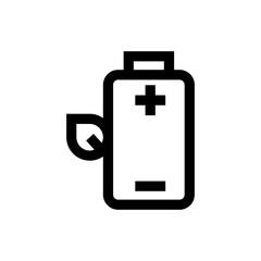 Obraz premium Battery line icon.