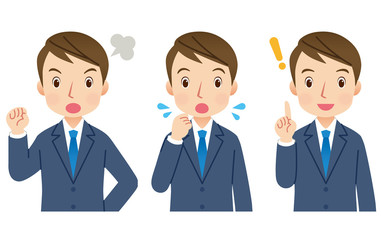 ビジネスマン　男性　ポーズ