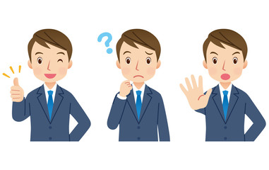 ビジネスマン　男性　ポーズ