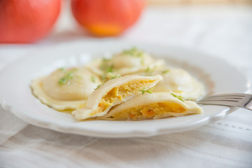 Kürbis Ravioli 