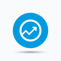 Graph icon. Business analytics chart sign.