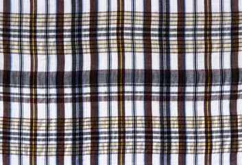 background with plaid fabric