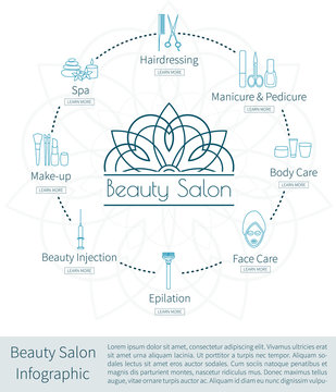beauty salon infographic