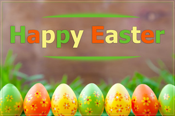 Happy Easter greeting card