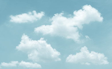 Fototapeta premium Sky and clouds pastel colored