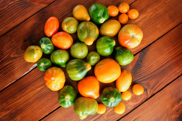 Tomatoes on the table