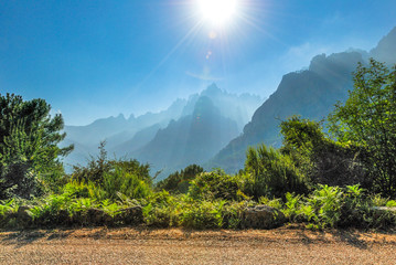 Aiguilles de bavella in corsica, france