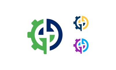 G Letter Gear Icon Designs