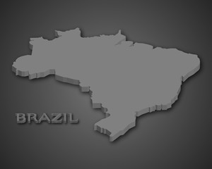 Abstract map of Brazil