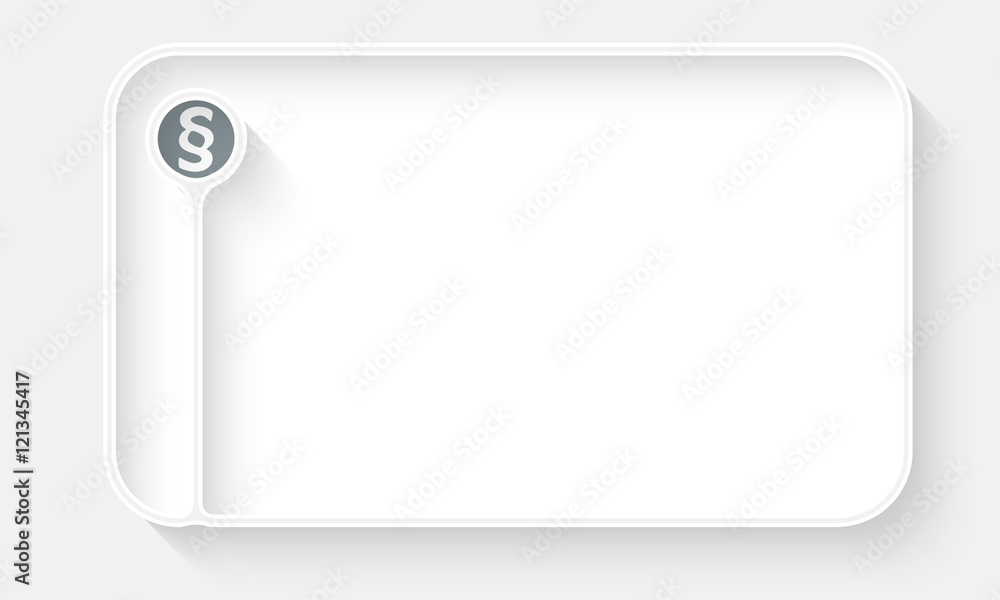 Poster white text box for fill your text and paragraph