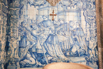 Azulejo in the Monastery of Santa Cruz (Coimbra)