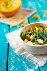 Healthy pumpkin salad