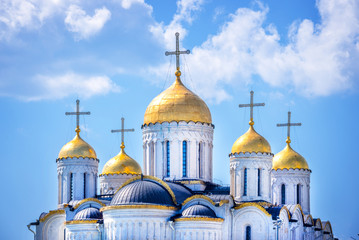 Dormition cathedral, in Vladimir, Golden Ring, Russia