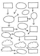 infographics elements sketching vector illustration