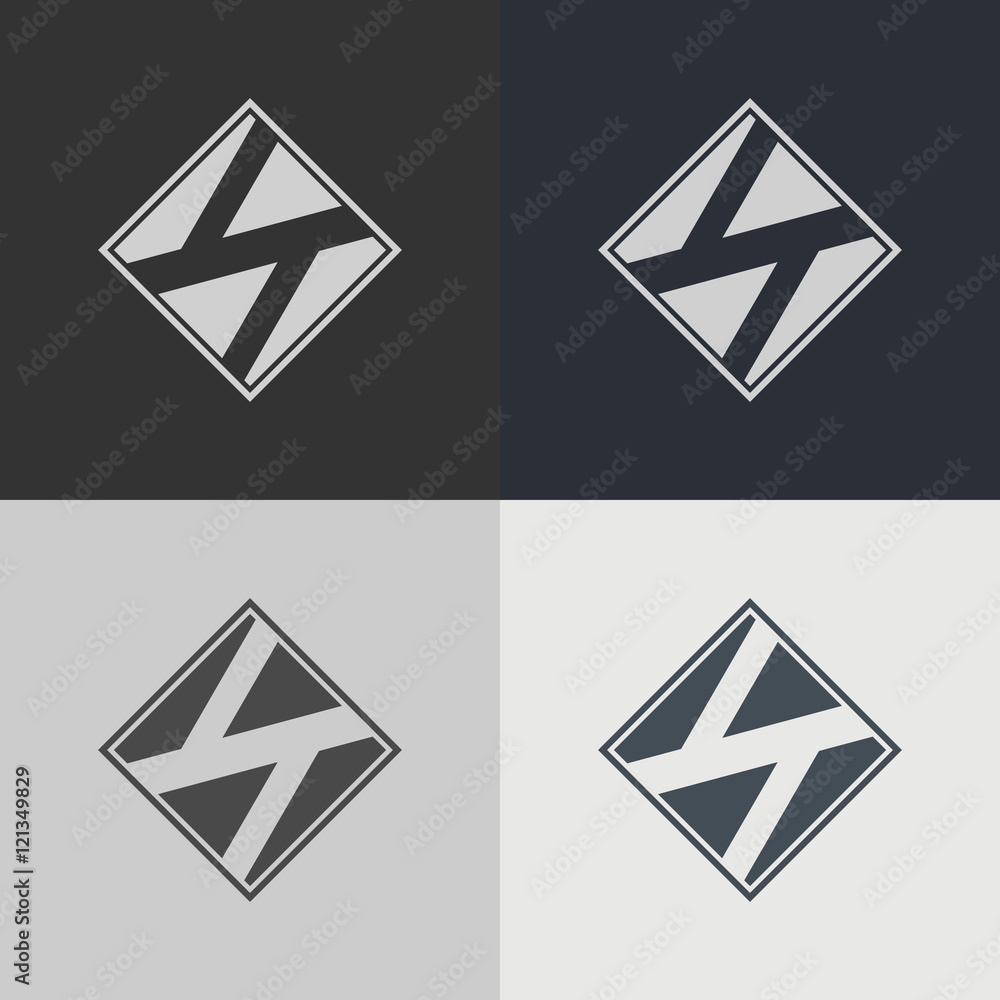 Poster set of abstract signs. abstract element for design. template emblem badges.