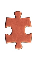 Obraz premium puzzle pieces on white background