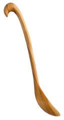 side view of wooden spoon carved from Alder