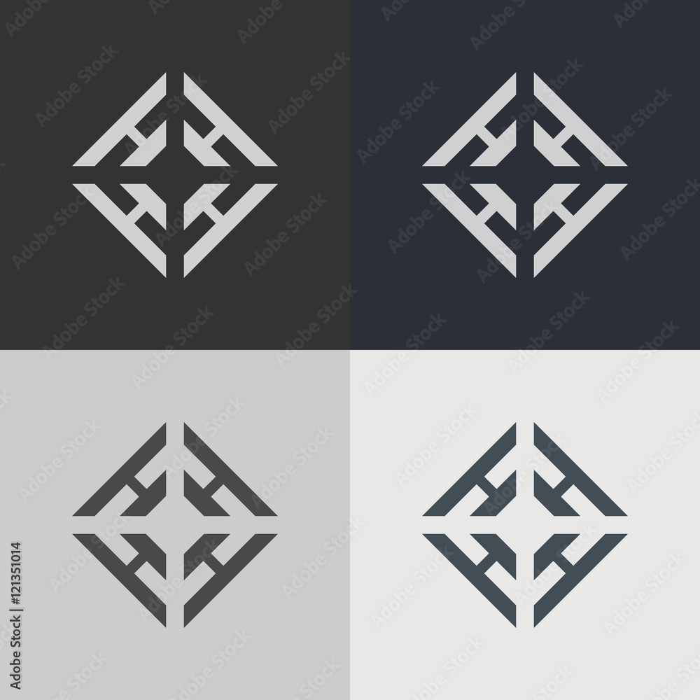 Poster set of abstract signs. abstract element for design. template emblem badges.