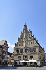 Obraz premium Rathaus und Lebküchnerhaus, Weißenburg