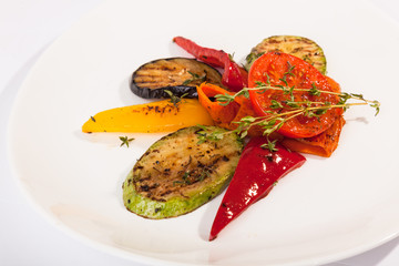 grilled vegetables with Eggplant and Zucchini