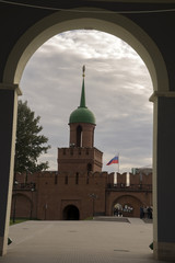 Fototapeta na wymiar Тульский кремль, Башня Одоевских ворот.