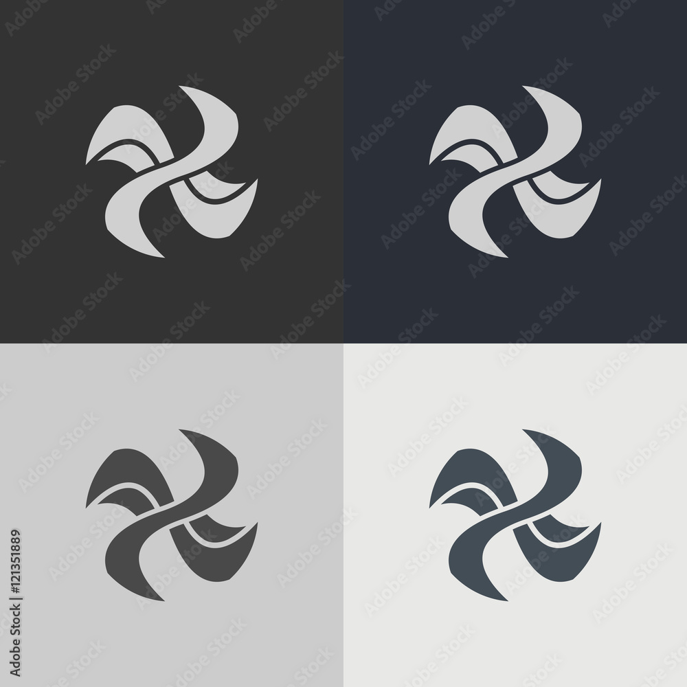 Poster set of abstract signs. abstract element for design. template emblem badges.