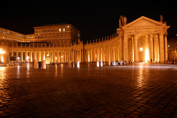 Fototapeta premium Vatican at night, Rome, Italy