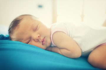 Cute baby sleeping - obrazy, fototapety, plakaty