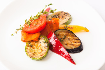grilled vegetables with Eggplant and Zucchini