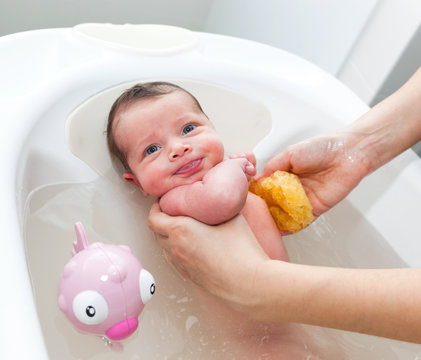 Newborn First Bath