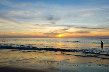 Sunset at the ocean at Phuket